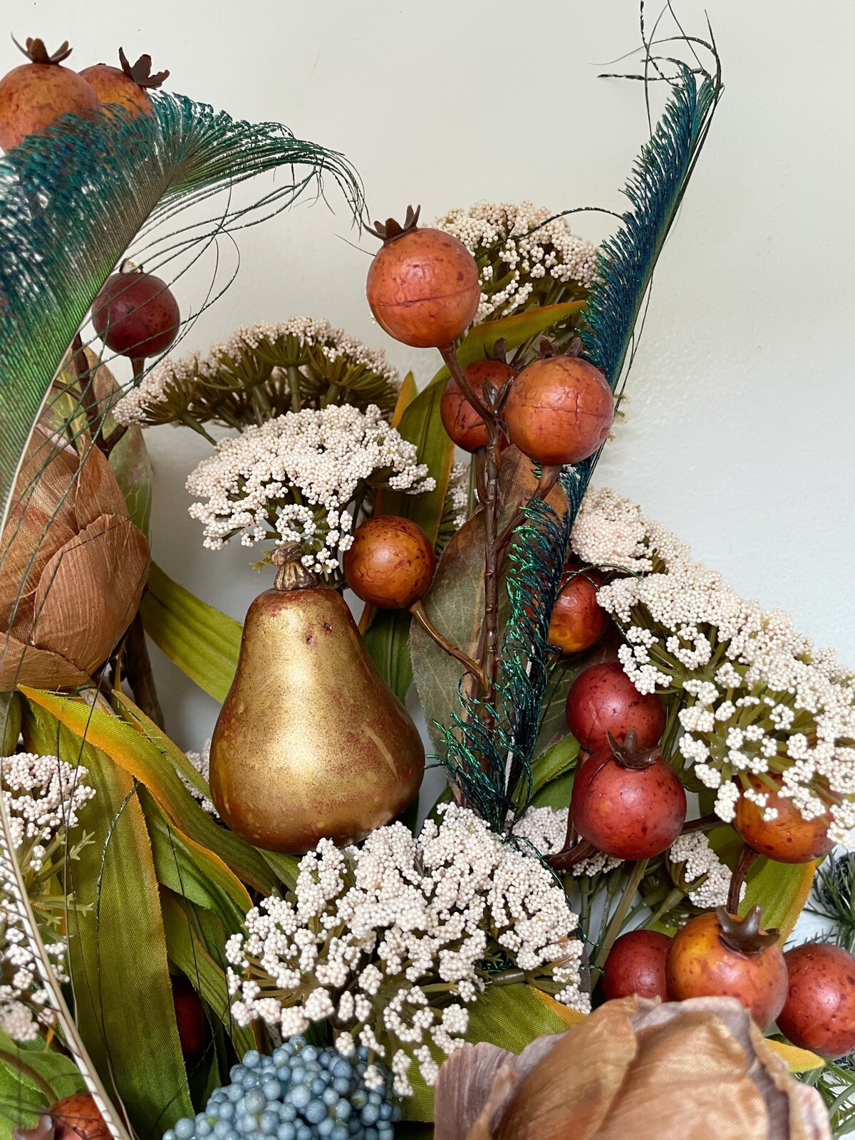 custom made flower bouquet in autumn / thanksgiving colors