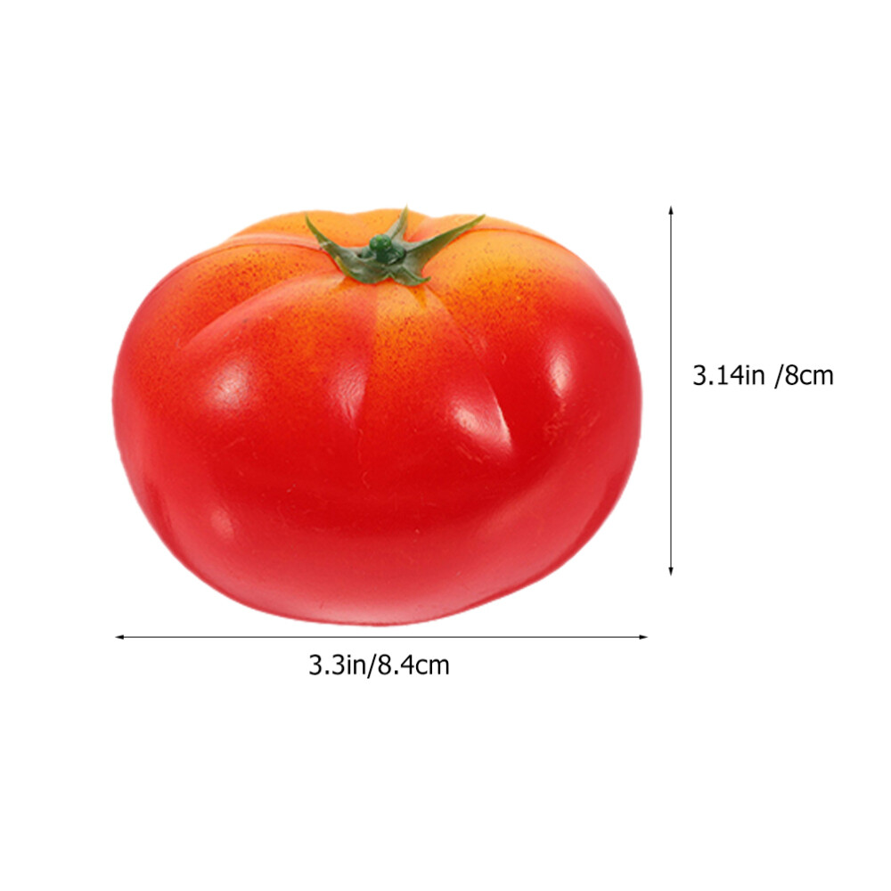 8 Pcs Imitation Tomato Foam Plastic Toddler Vegetables Fake Simulation Models