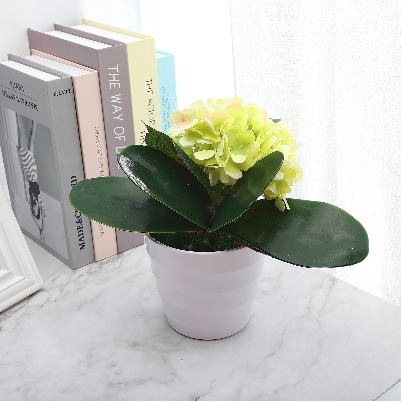 Eva Large 4 Pieces Of Phalaenopsis Leaves Orchid Leaves Wedding Home Decorati US