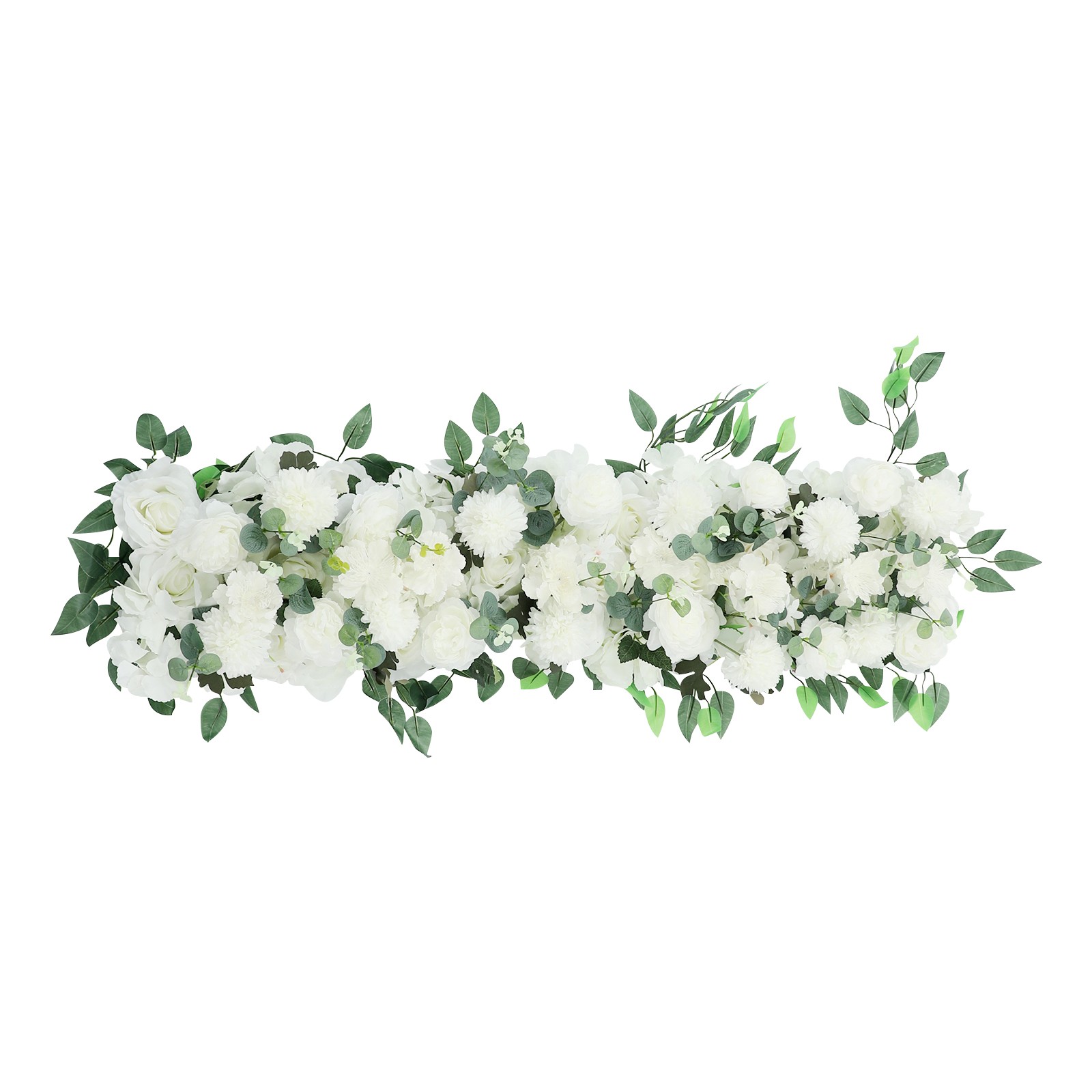 Elegant White Artificial Flowers Artificial Flower Row for Home Party Decoration