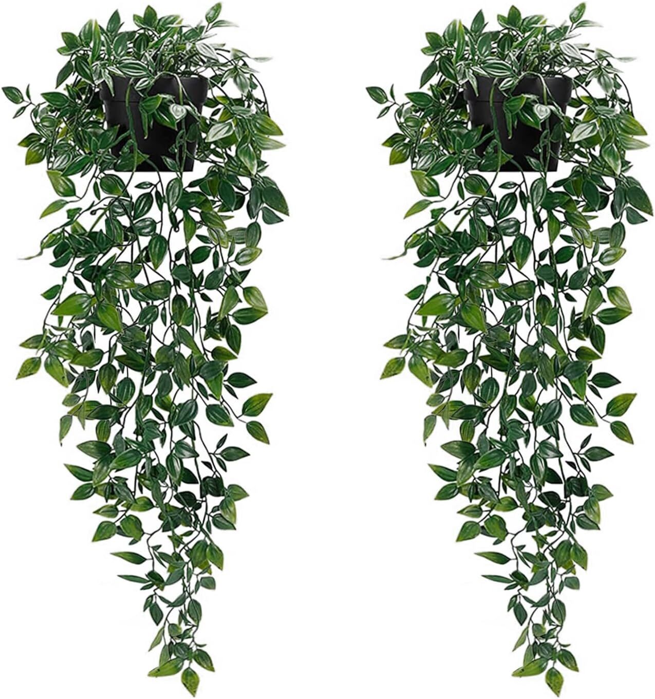 Artificial Hanging Plants 2pcs artificial plants indoors in pots Greenery Fak…