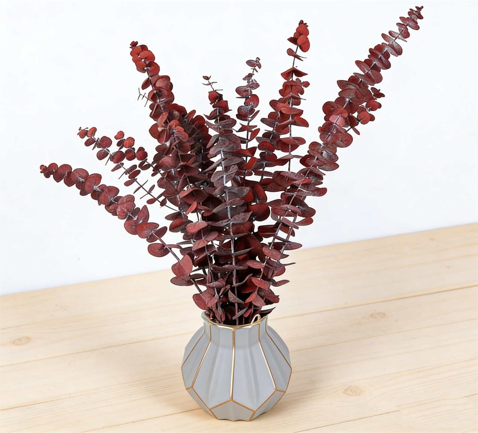 Dried Red Eucalyptus Stems 20 Pcs 16 Inch Natural Branches – Wedding & Home