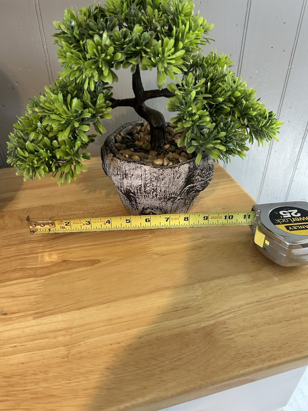 Artificial Bonsai Tree for Office Desk Potted Japanese Pine, 10×9 Inch
