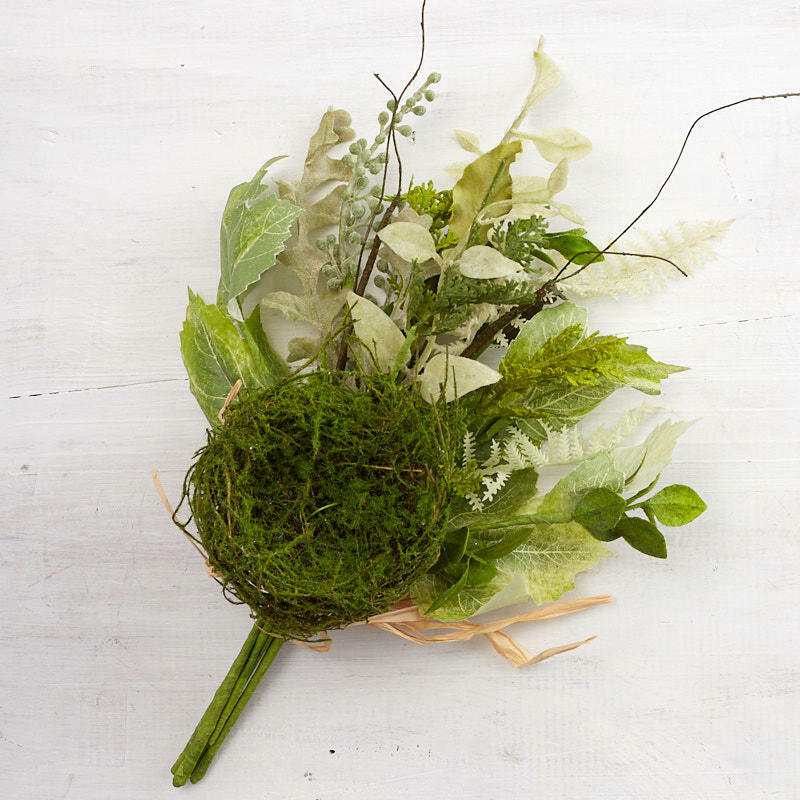 Factory Direct Craft Artificial Fern and Leaf Bird’s Nest Bundle