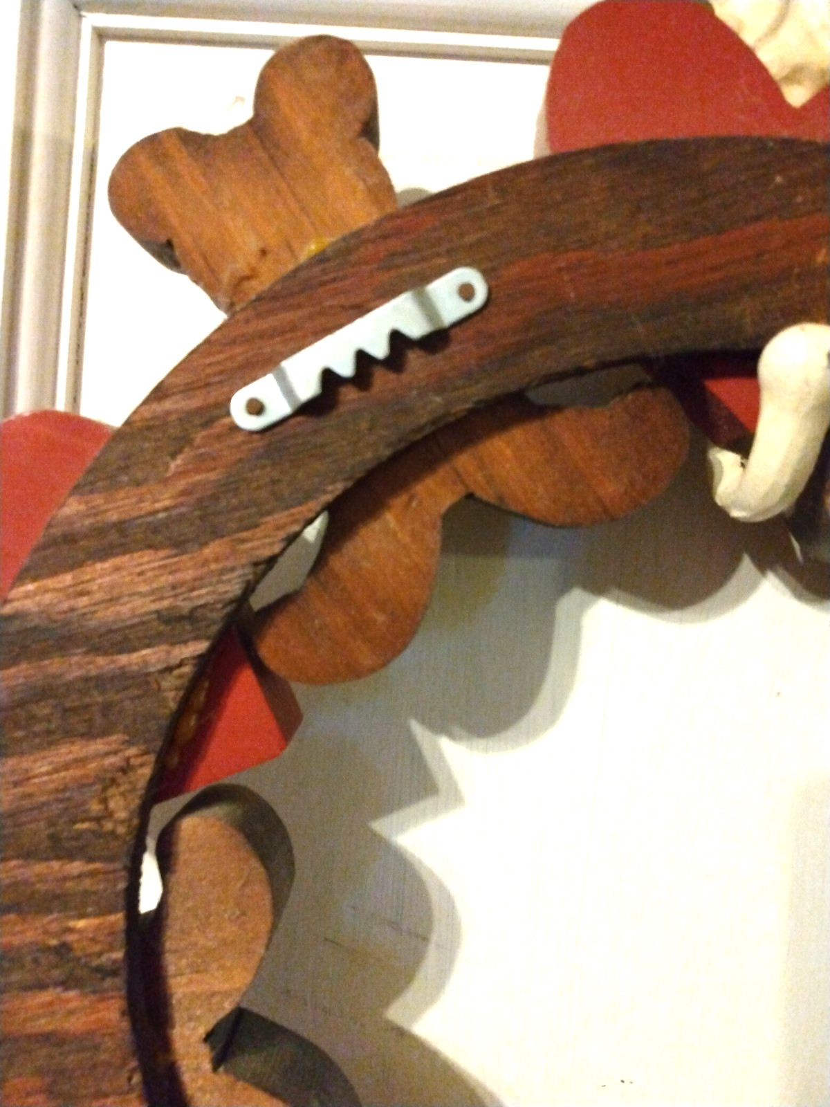 Wreath Wooden Bear Heart Crafts