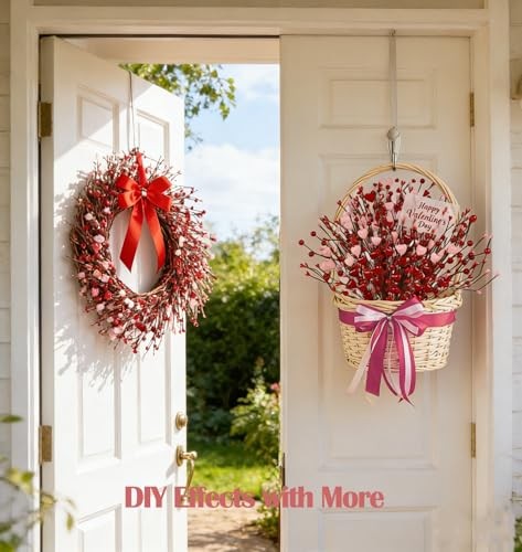 Valentines Day Decorations Red Pink Hearts Picks (6 Packs) Valentine’s Day