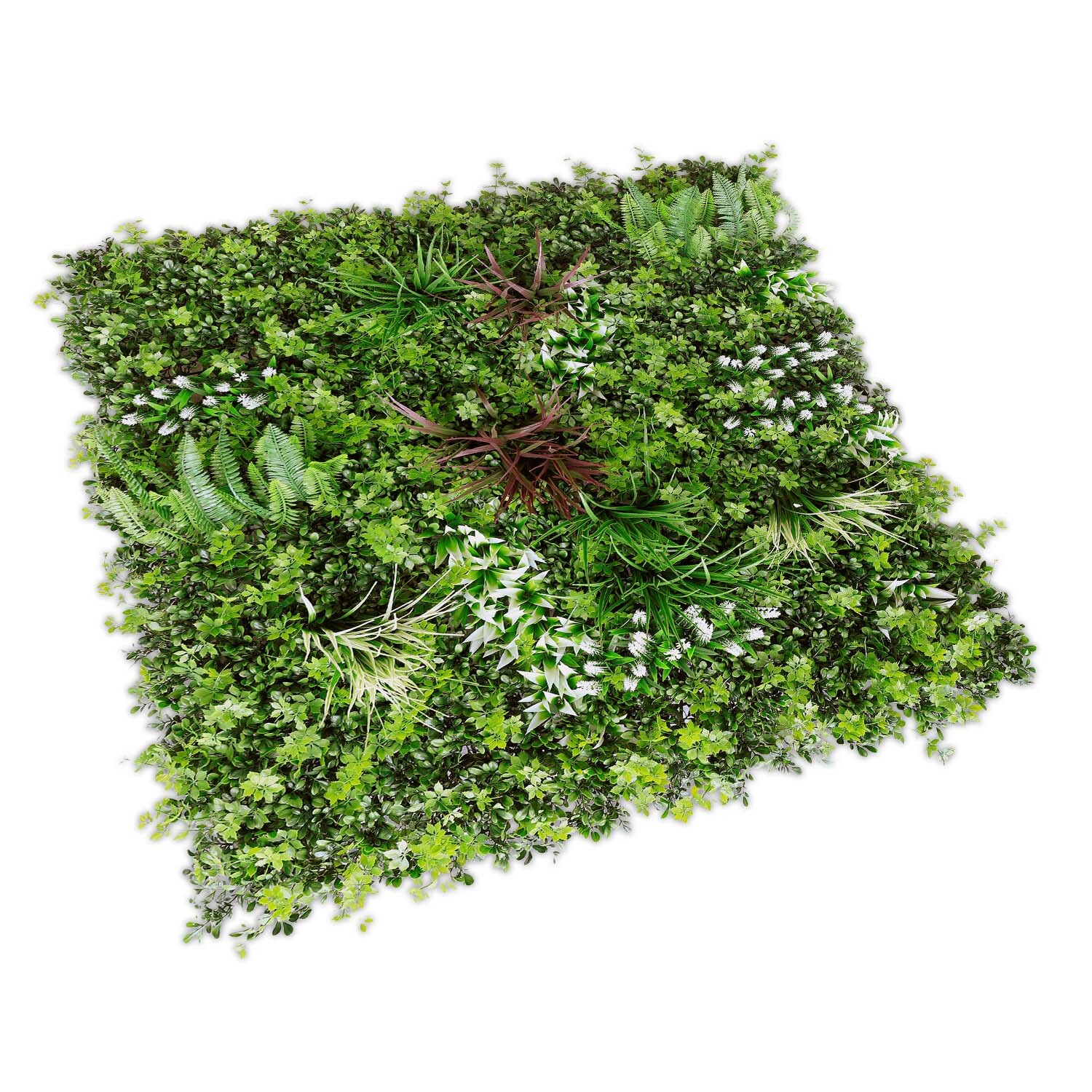 40″ Artificial Faux 3D Mix Leaves Wall Panel Fence Screen Home Outdoor Decor #05