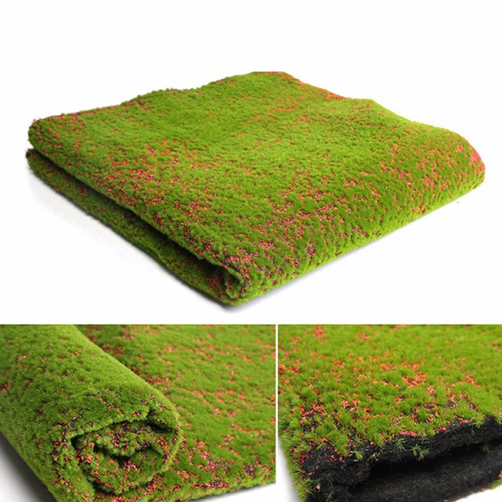 Simulation Artificial Turf Lawn Grass Moss Mat For Background Wall Home Decor