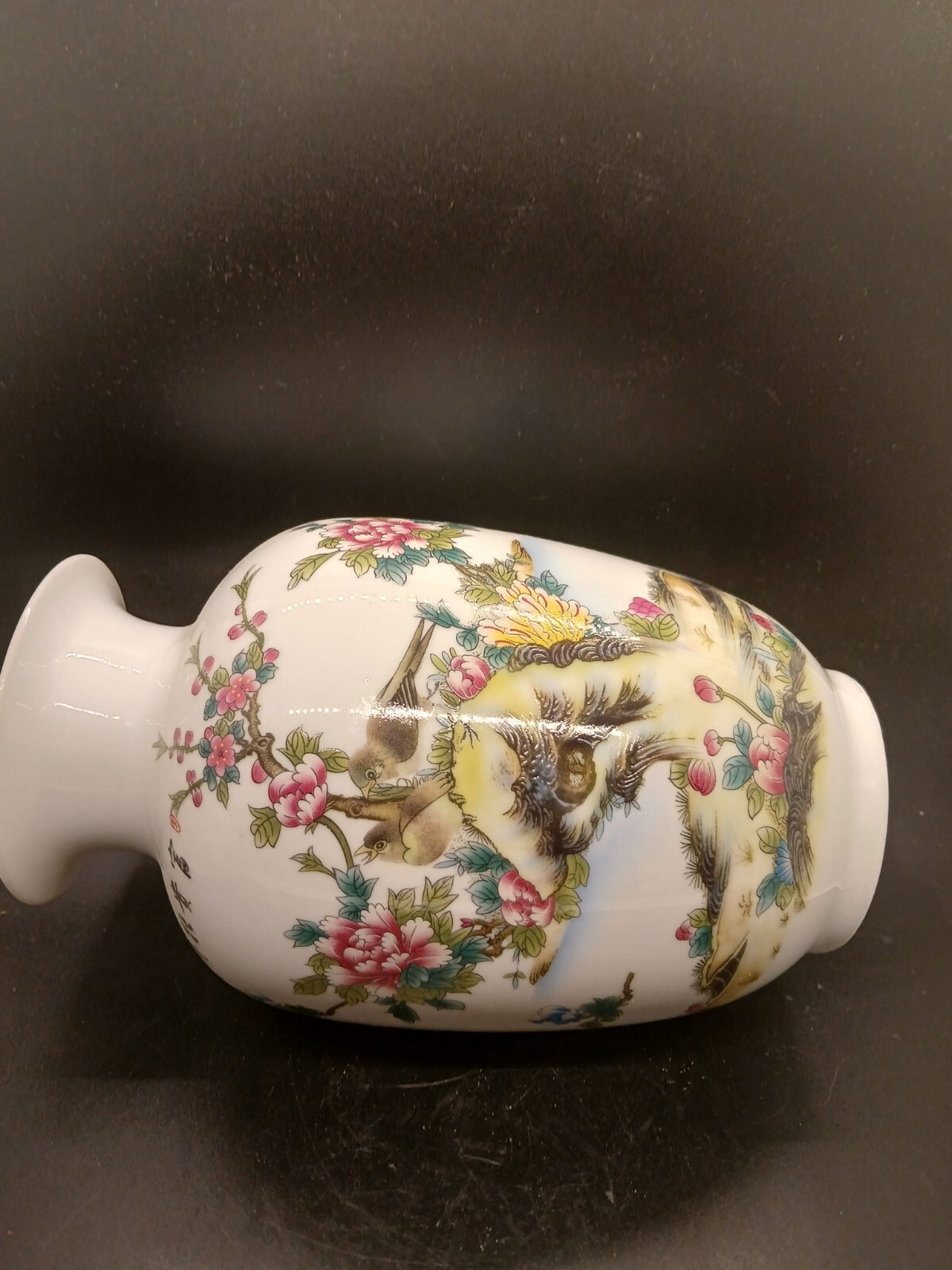 Aimeryup Coffee Table Vase Ornament Decor Flower Arrangement Retro, Hand Painted