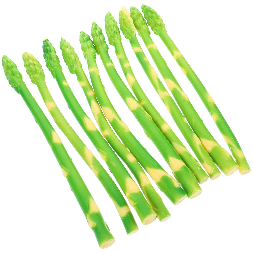 10 Pcs Realistic Artificial Asparagus Model for Catering Hall Decoration