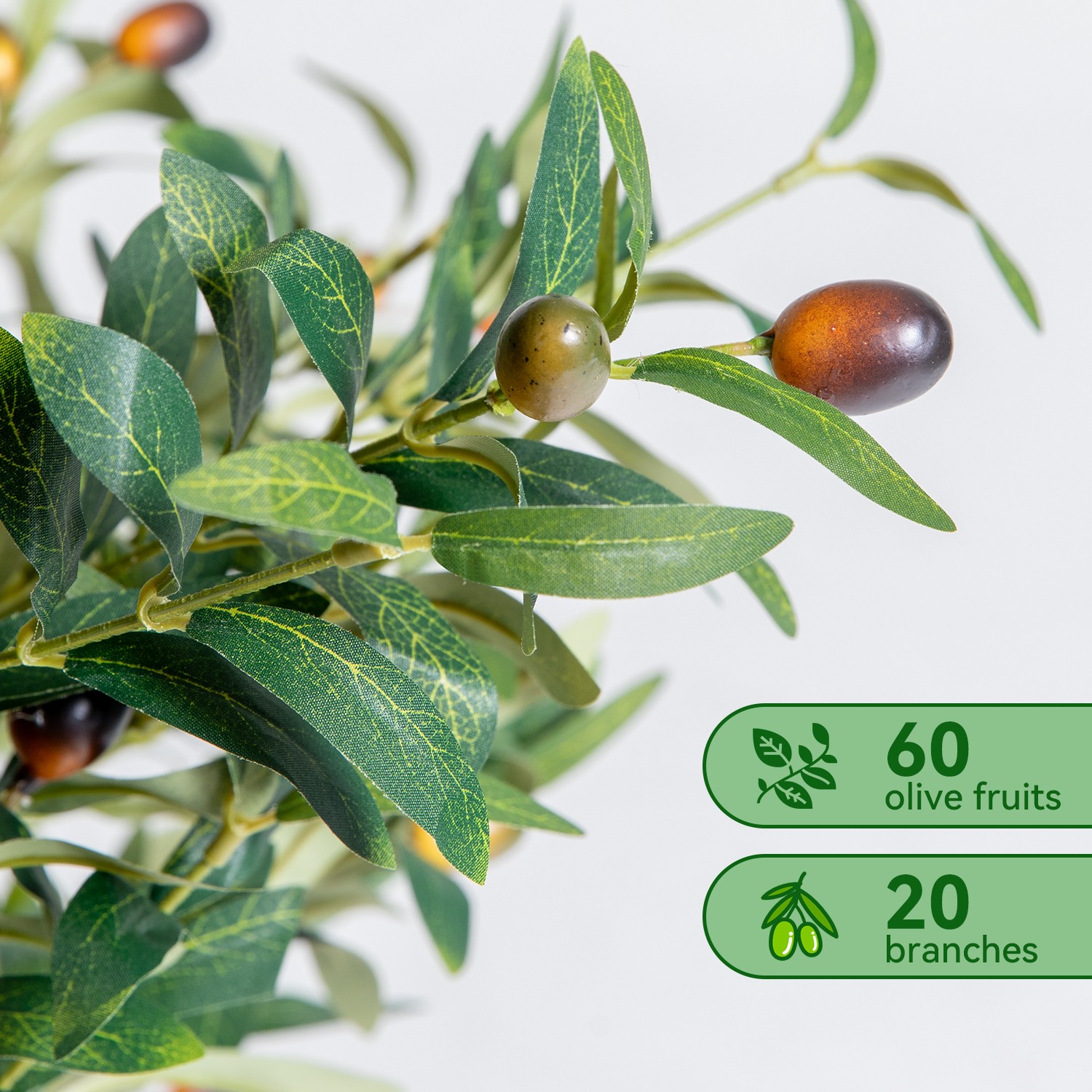 NOVAROOT 5FT/6FT Artificial Tree With Planter,Artificial Plants for Home Decor