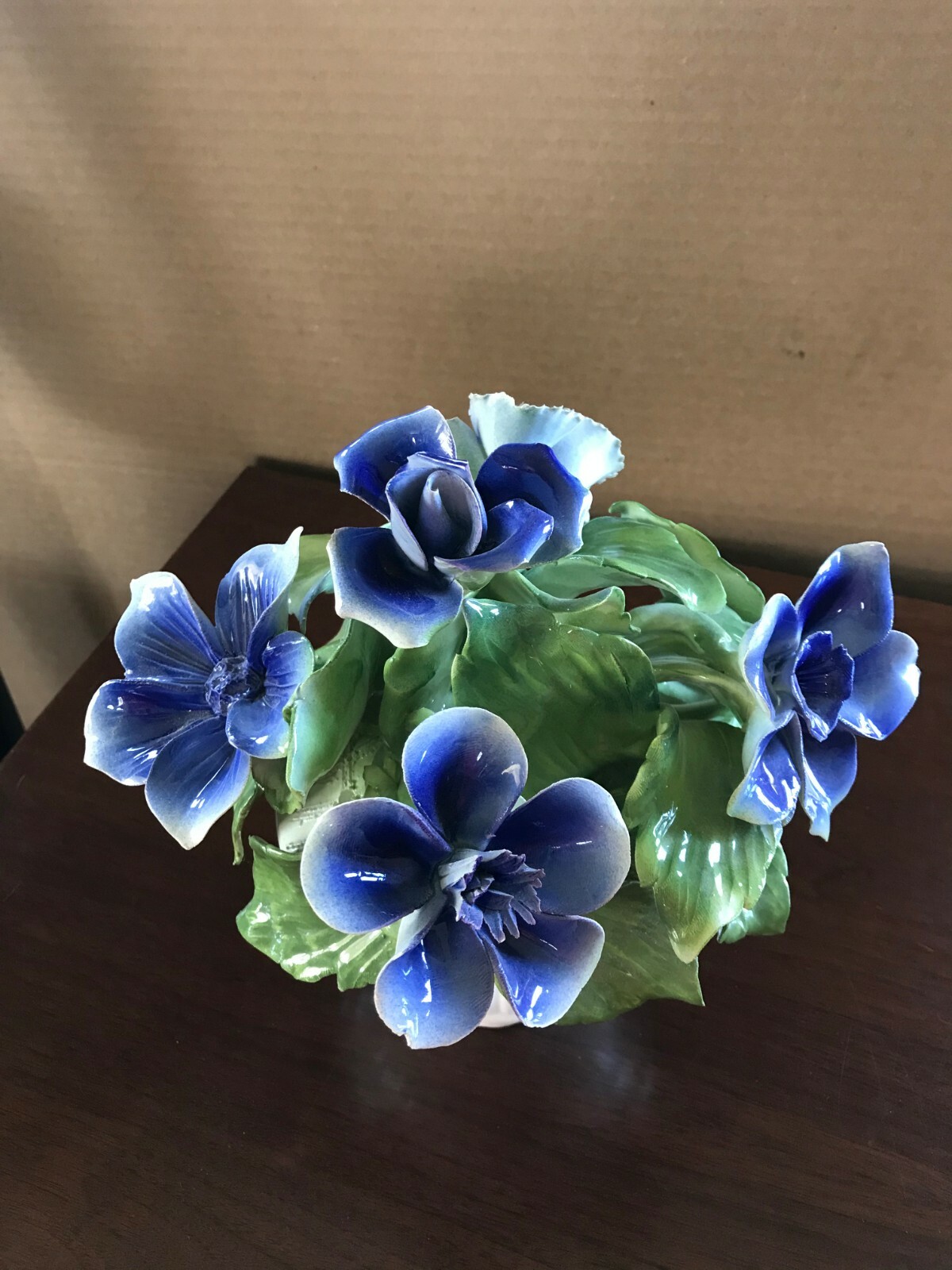 porcelain enamel floral centerpiece