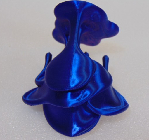 3D Printed Rose Drip Flower Purple 3.5″ Desk Decor Office Rare Find Collectible