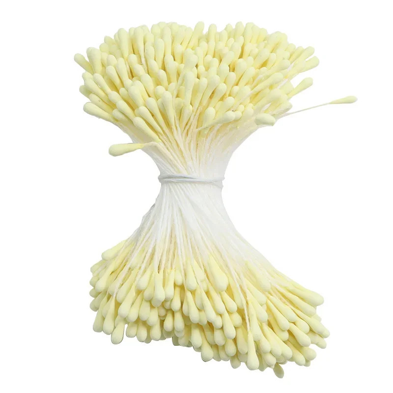 400Pcs 2Mm Moulti Options Artificial Flower Stamen Mini Pearl Floral Pistil for