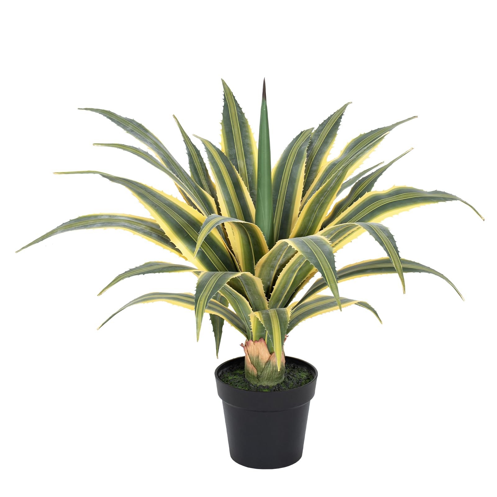 Best Artificial Agave Plants Outdoor, 32 Large UV Resistant Spiked Fake with 24