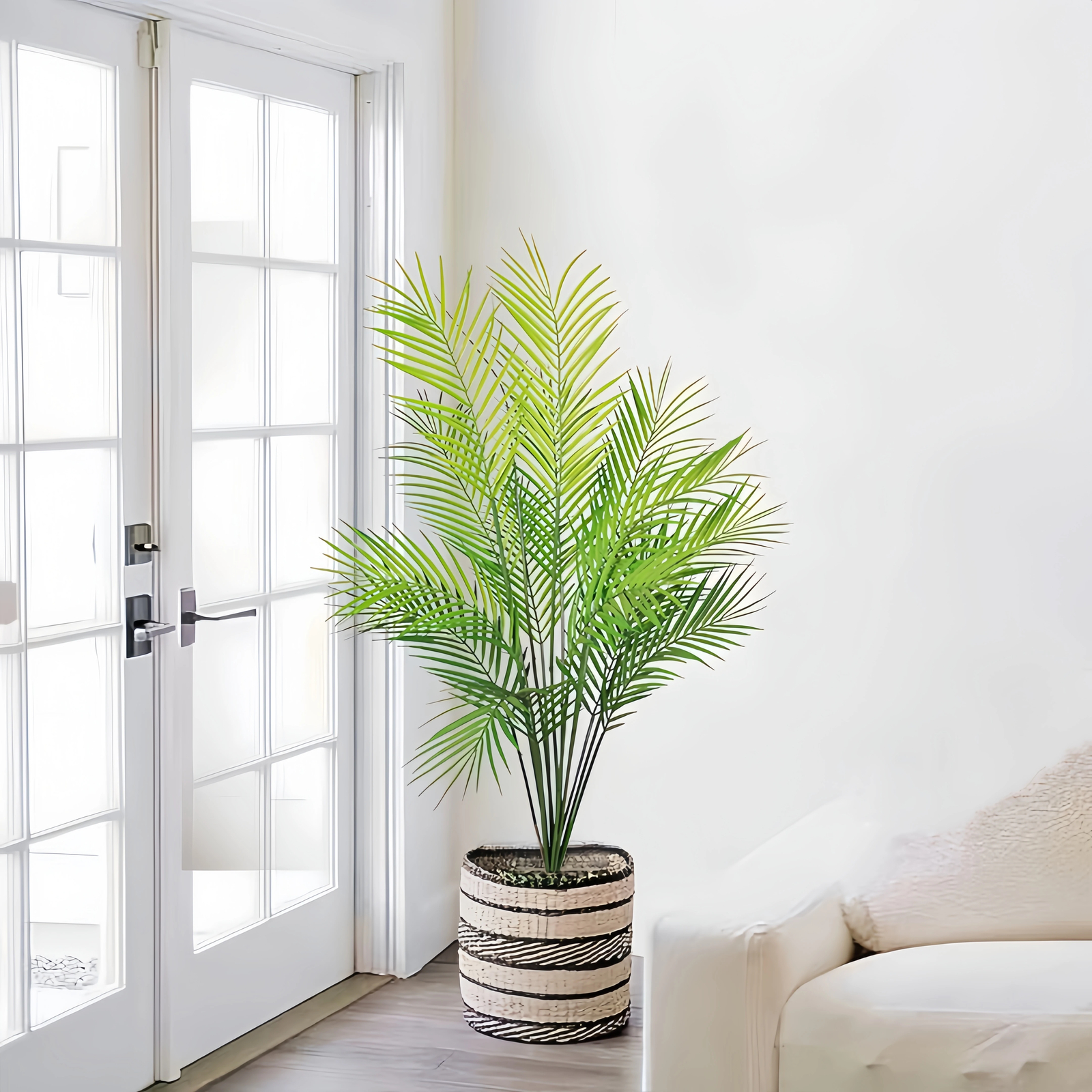 Large Artificial Palm Tree Realistic Tropical Fake Plant Indoor Outdoor Display
