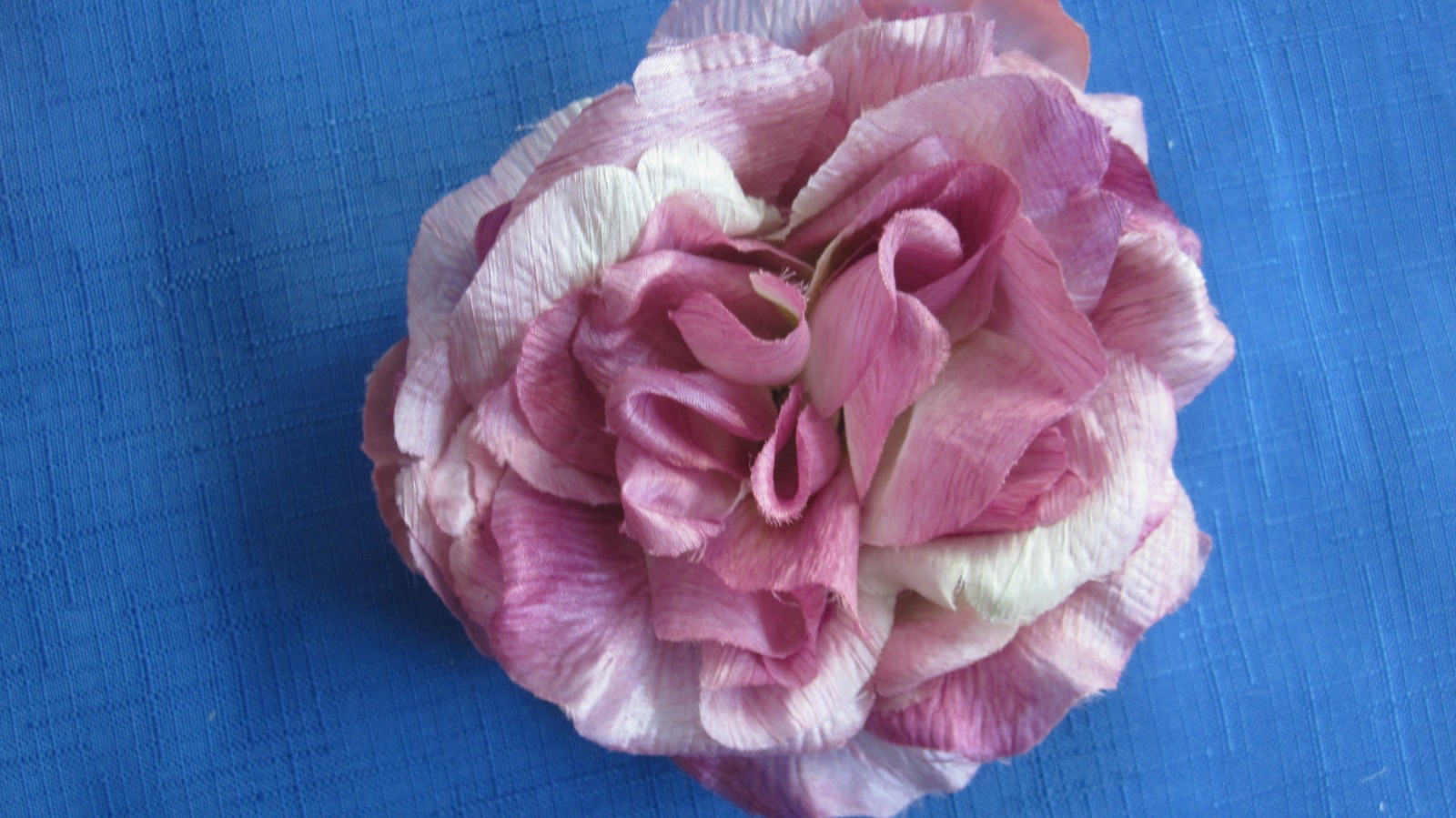 #3 Lot-12 Layers Used Silk Flower Petals 3.5-5″ Brads Multiple Colors Sizes