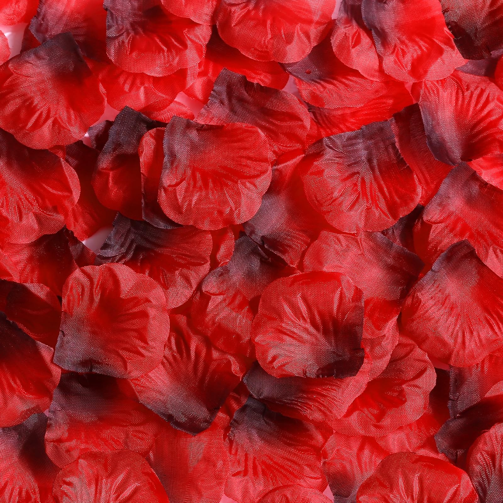 2000 PCS Dark Red Silk Rose Petals Artificial Flower Valentine Wedding Decor