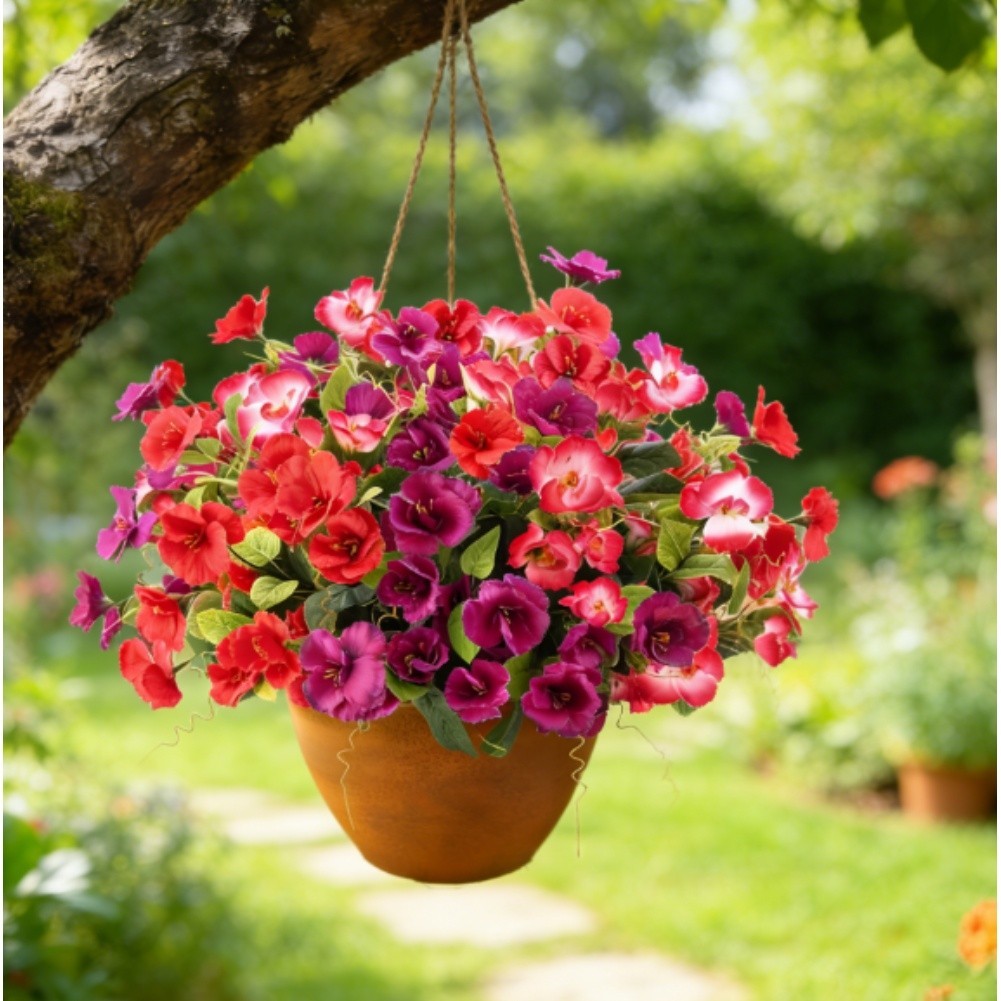 7 Head Silk Hibiscus Flowers Artificial Wedding Decor Home Garden Outdoor Faux