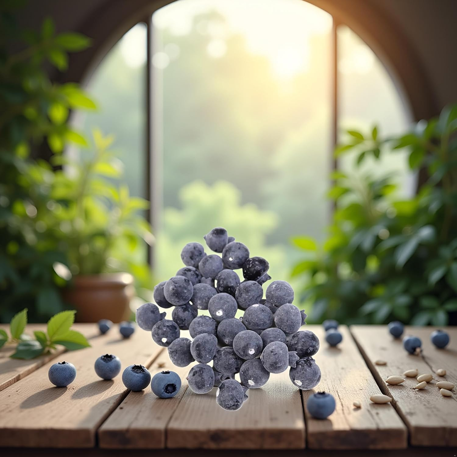 20 Pcs Artificial Blueberries Plastic Fake Blue Berry Plants Realistic Artificia