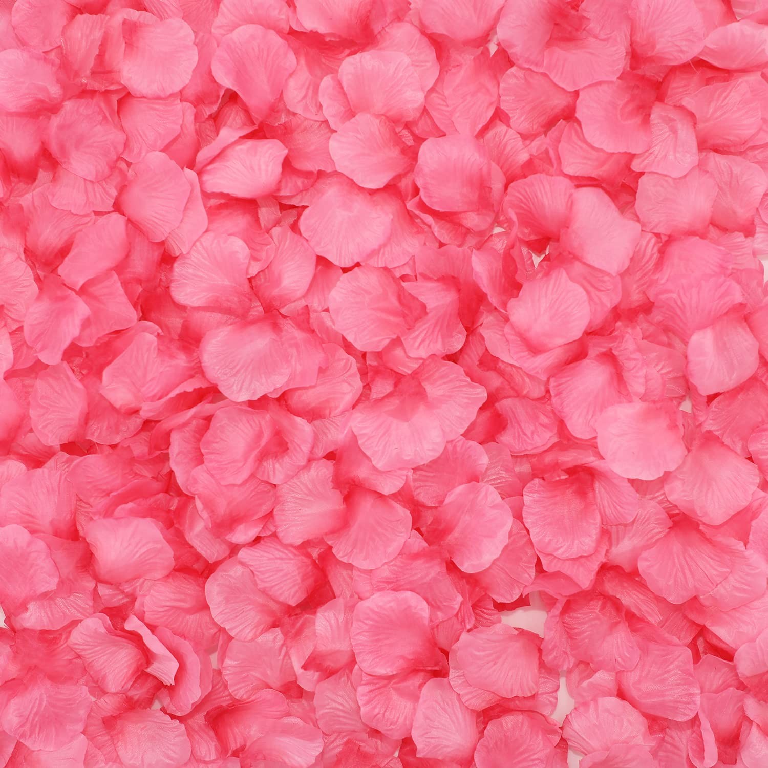 Light Pink & Hot Pink Silk Flower Rose Petals Wedding Decor 2200 PCS