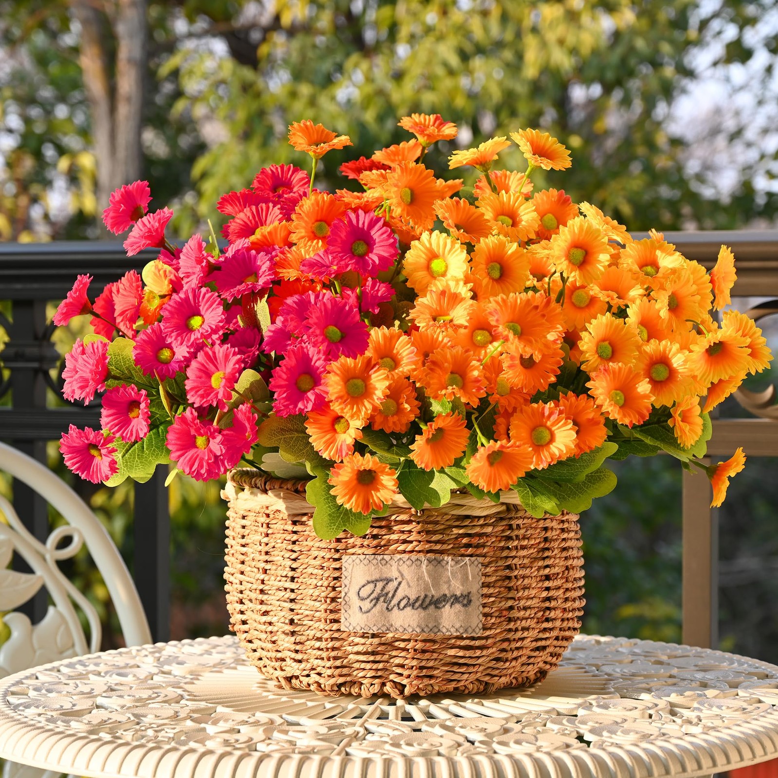 Best Waipfaru Artificial Flowers for Outdoors Faux Plants, UV Resistant Outdoor