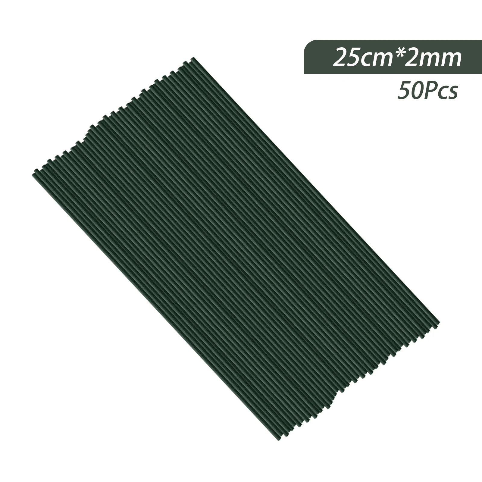 Artificial Green Flower Stems Flexible Wire for DIY Floral Arrangements