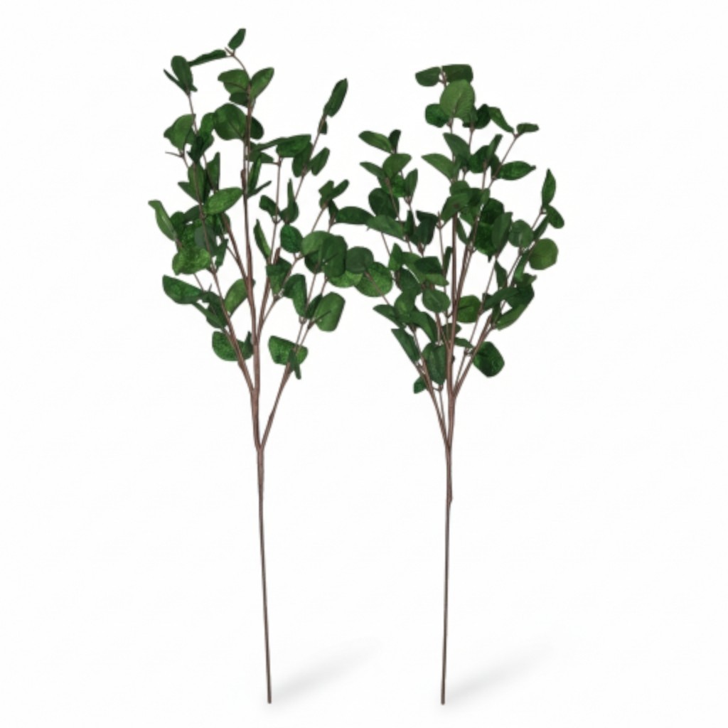 NWOT Bundle Of 31″ Real Touch Deep Green Faux Eucalyptus Stems!!