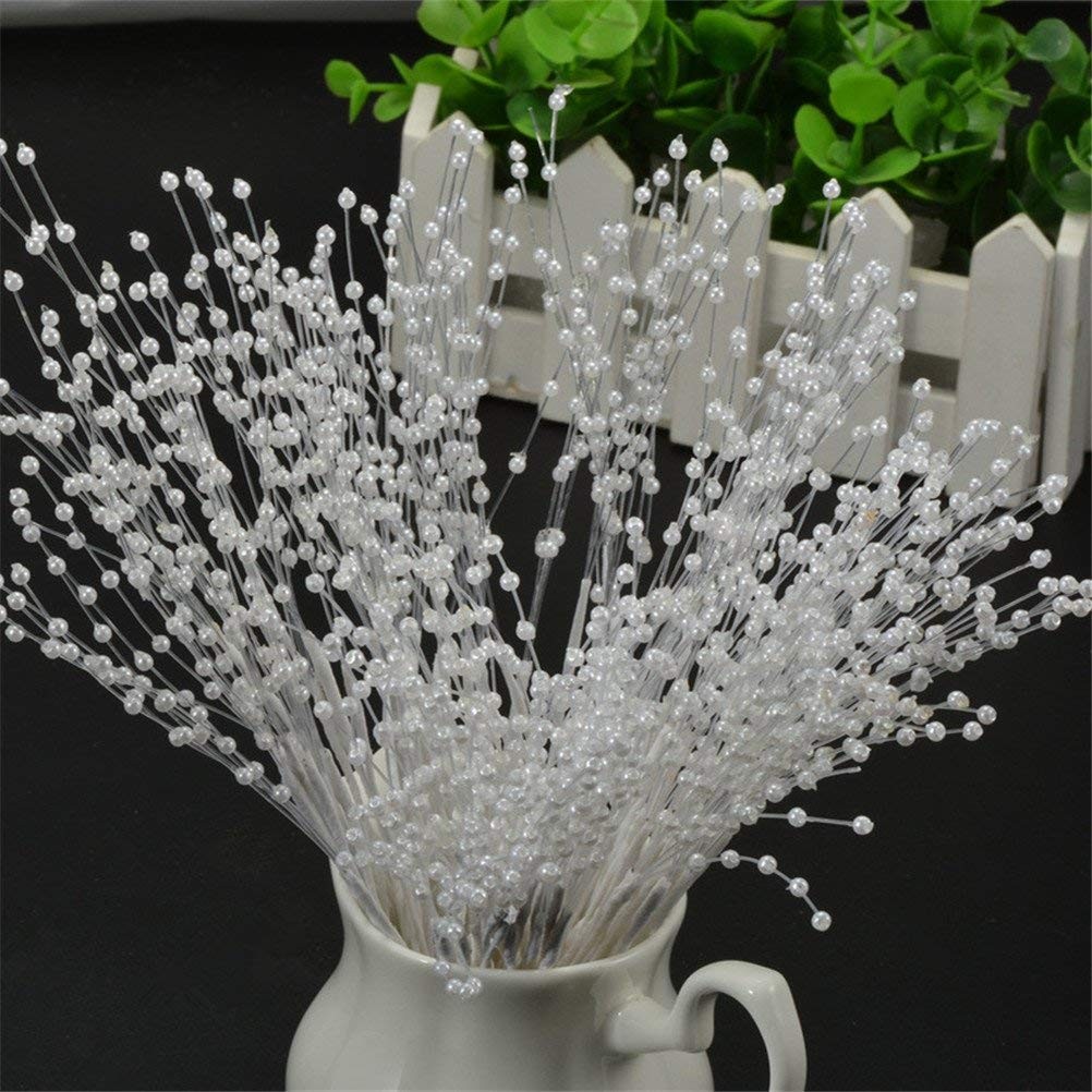 4MM Artificial Pearl Spray Beads String Handmade DIY Floral Craft for Bridal …