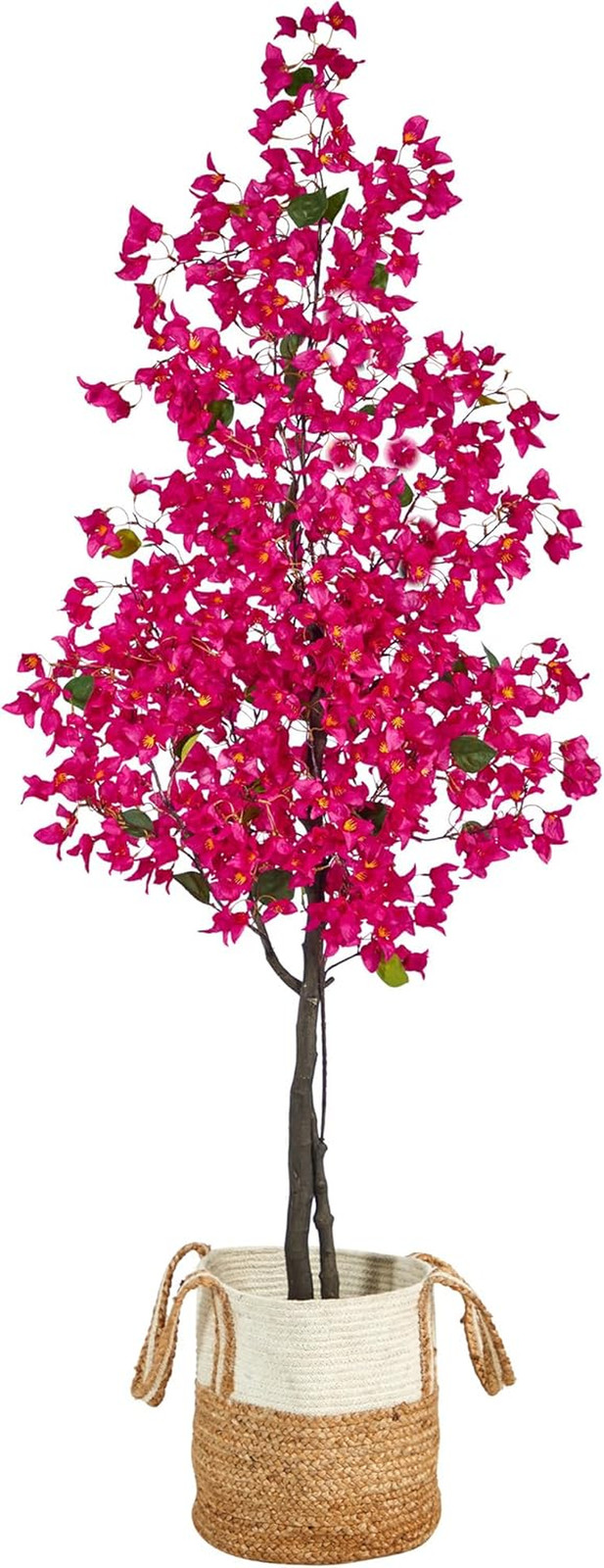 6Ft Pink Bougainvillea Tree in Handmade Jute & Cotton Basket –