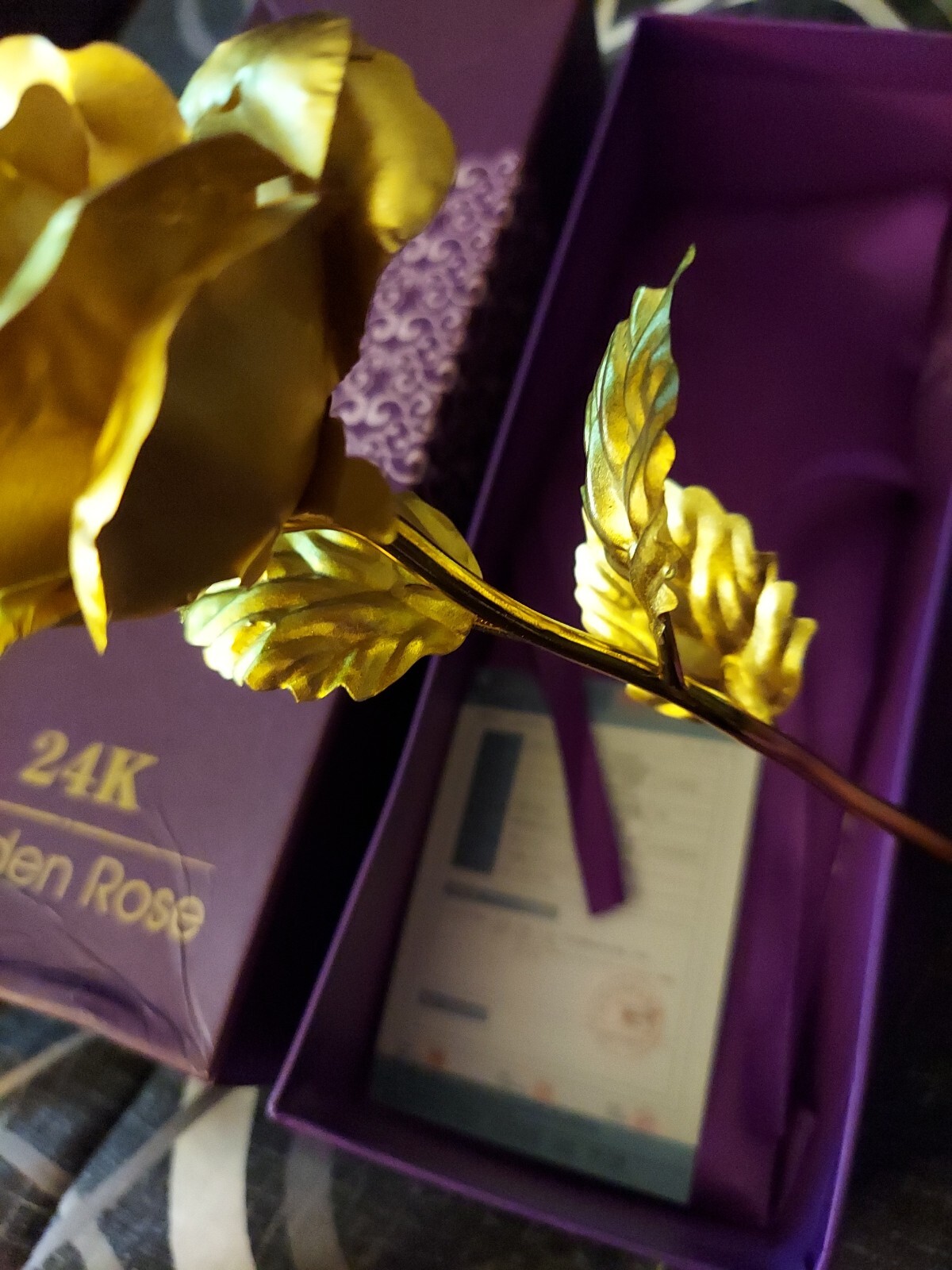 24K Gold Rose Flower and Gold Dipped Rose 24K Forever Rose