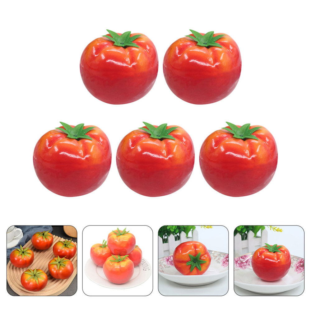 Simulated Tomato Models Lifelike Tomato Models Fake Tomato Figurines New
