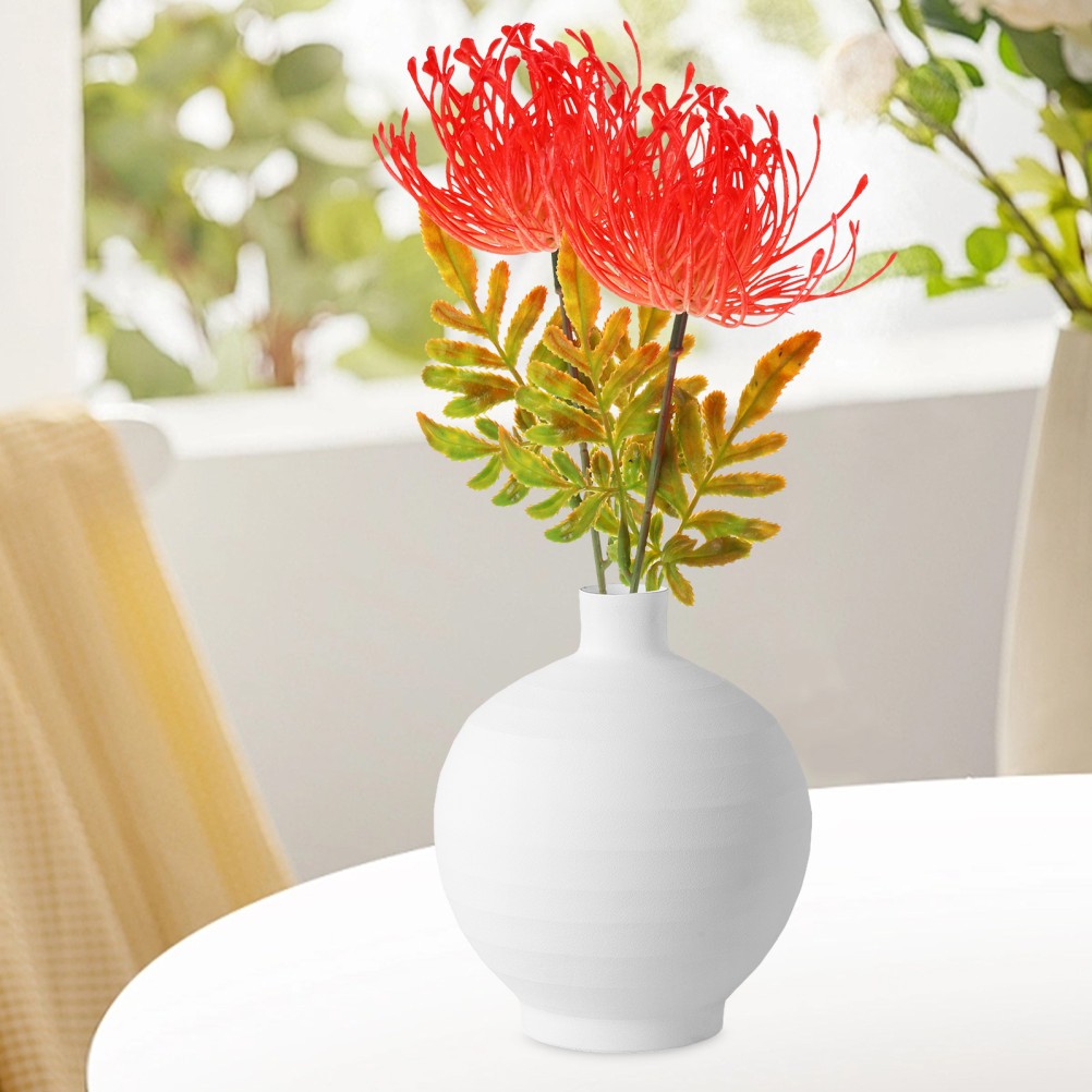 Red Reusable Plastic Lily Flower Picks for Home and Event Decoration