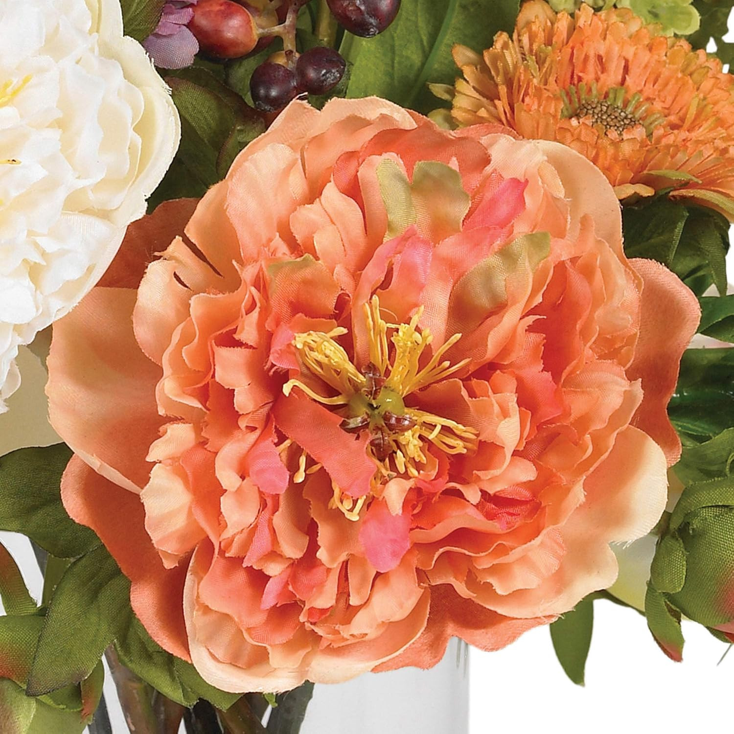 Vibrant Mini Artificial Peony Floral Arrangement for Home Decor – Assorted Color