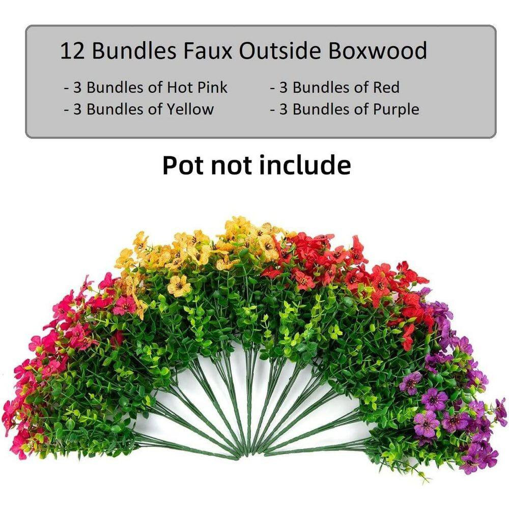 5 In. H Multi-Colored Indoor/Outdoor Artificial Daisies Flower for Spring Summer
