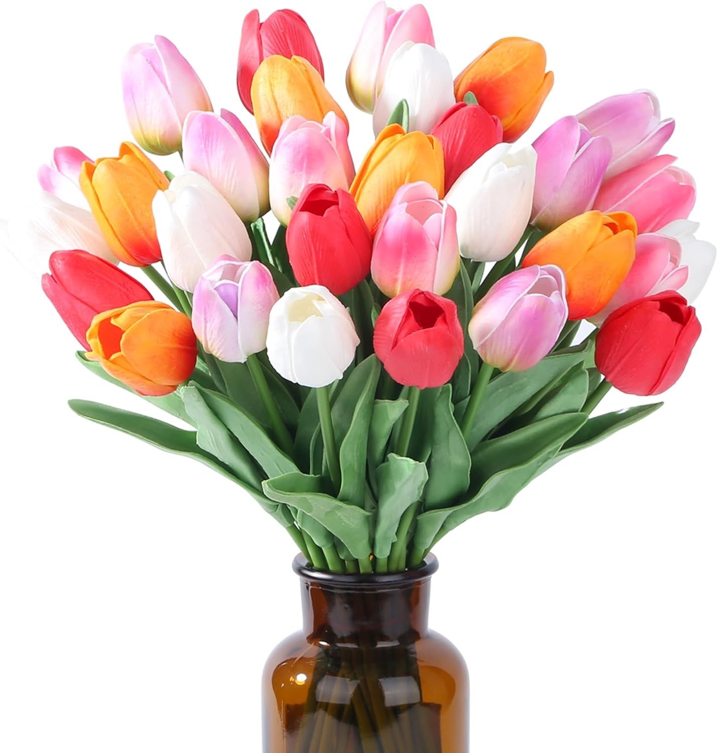 Fake Tulips Artificial Flowers 15pcs Silk Decor for Wedding Home Party