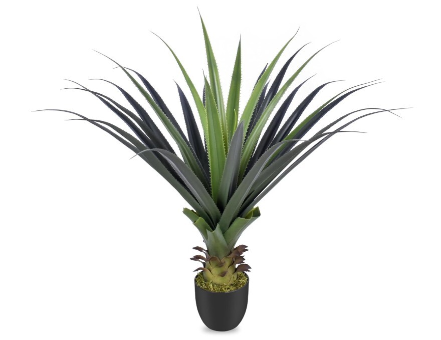 3Ft Artificial Spiked Agave Plant, 36″ Faux Agave Plants Indoor Small Floor Plan