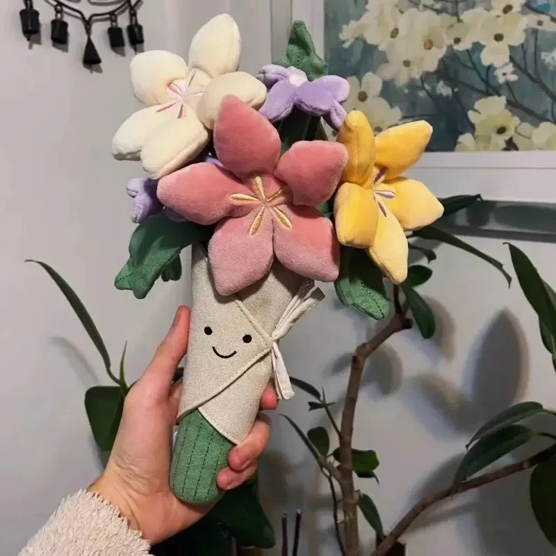 Plush Toy Bouquet of Flowers Toy Girls Birthday Gifts Doll New With Tag