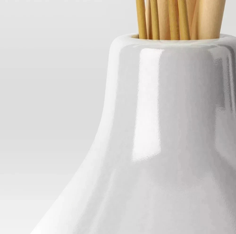 Threshold Set of 2 Wheat & Foxtail Luxe Pink Pampas Arrangement & Ceramic Vase
