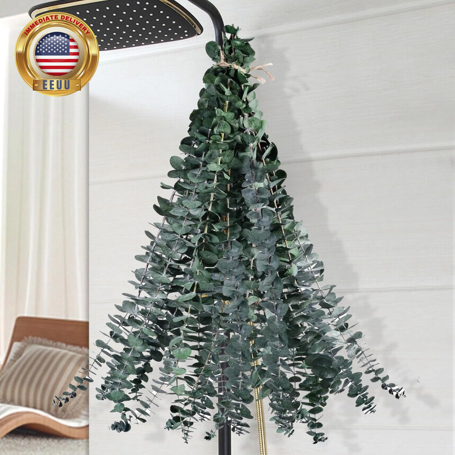 12PCS Dried Eucalyptus for Shower Hanging – 17” Real Large Preserved Eucalyptus