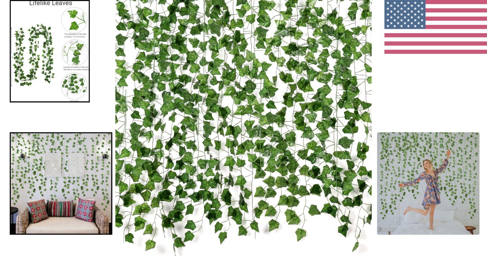 84 Feet of Lifelike Artificial Ivy Vines – 12 Pack Home Decor for Any Occasion
