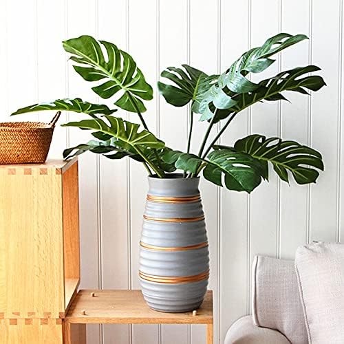 Artificial Monstera Leaves Real Touch Monstera Deliciosa Plant Leaf Stems Fau…