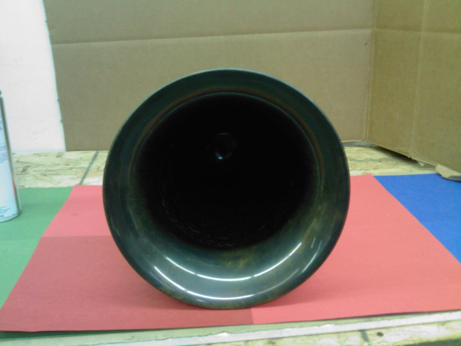 METAL VASE W/ FLORAL DETAILING