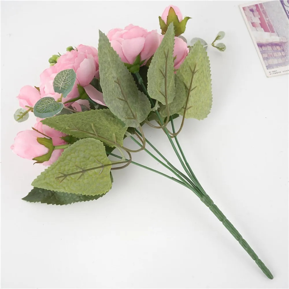 30CM Fake Roses Silk Peony Artificial Flowers Cheap New Year s Christmas