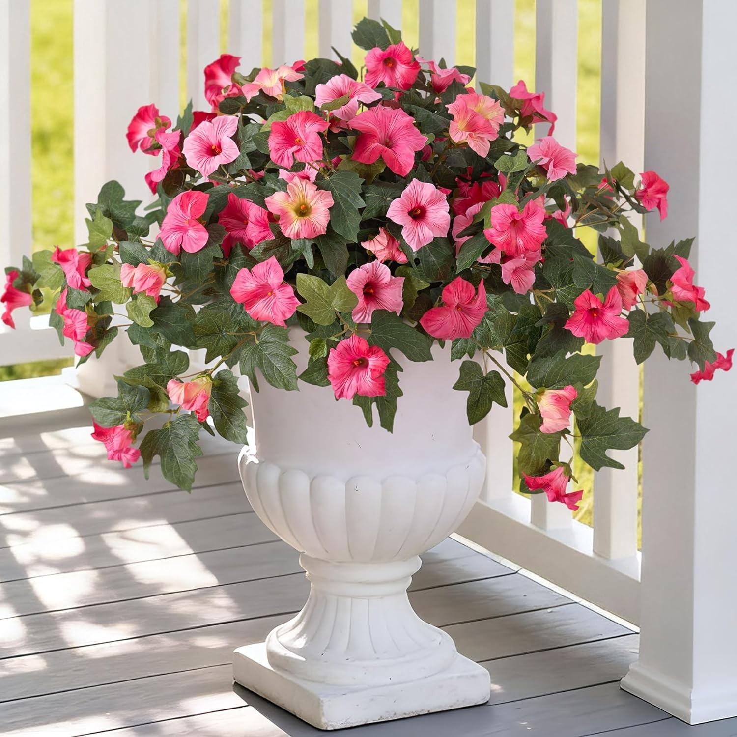 Artificial Fake Flowers Plants for Outdoor Decoration for Home Outside Garden