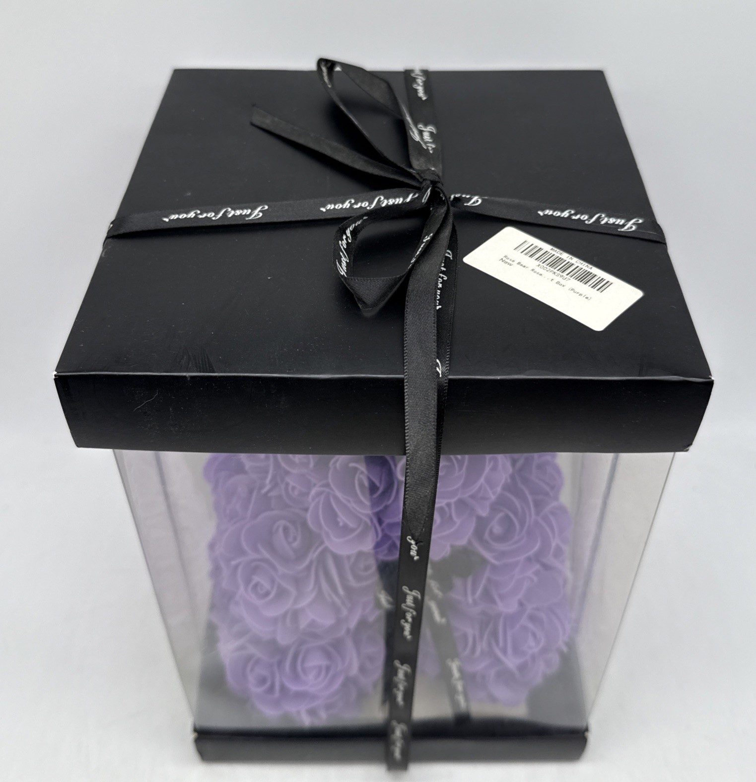 Purple Flower Eternal Rose Teddy Bear Christmas Mother’s Day Birthday Love
