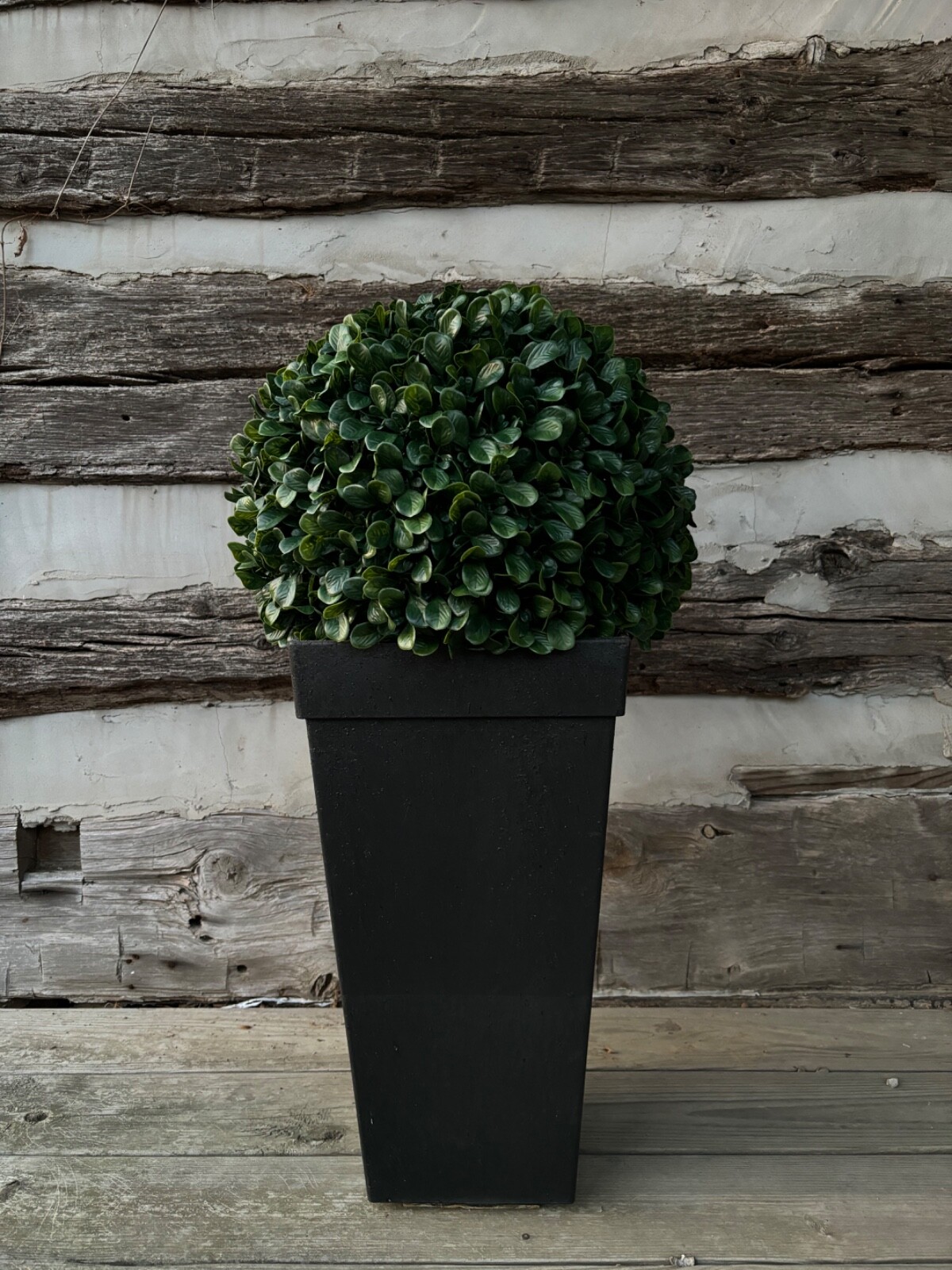 Wildwood & Cypress Artificial Boxwood Topiary Ball, The Dax, 21 in, UV Rated