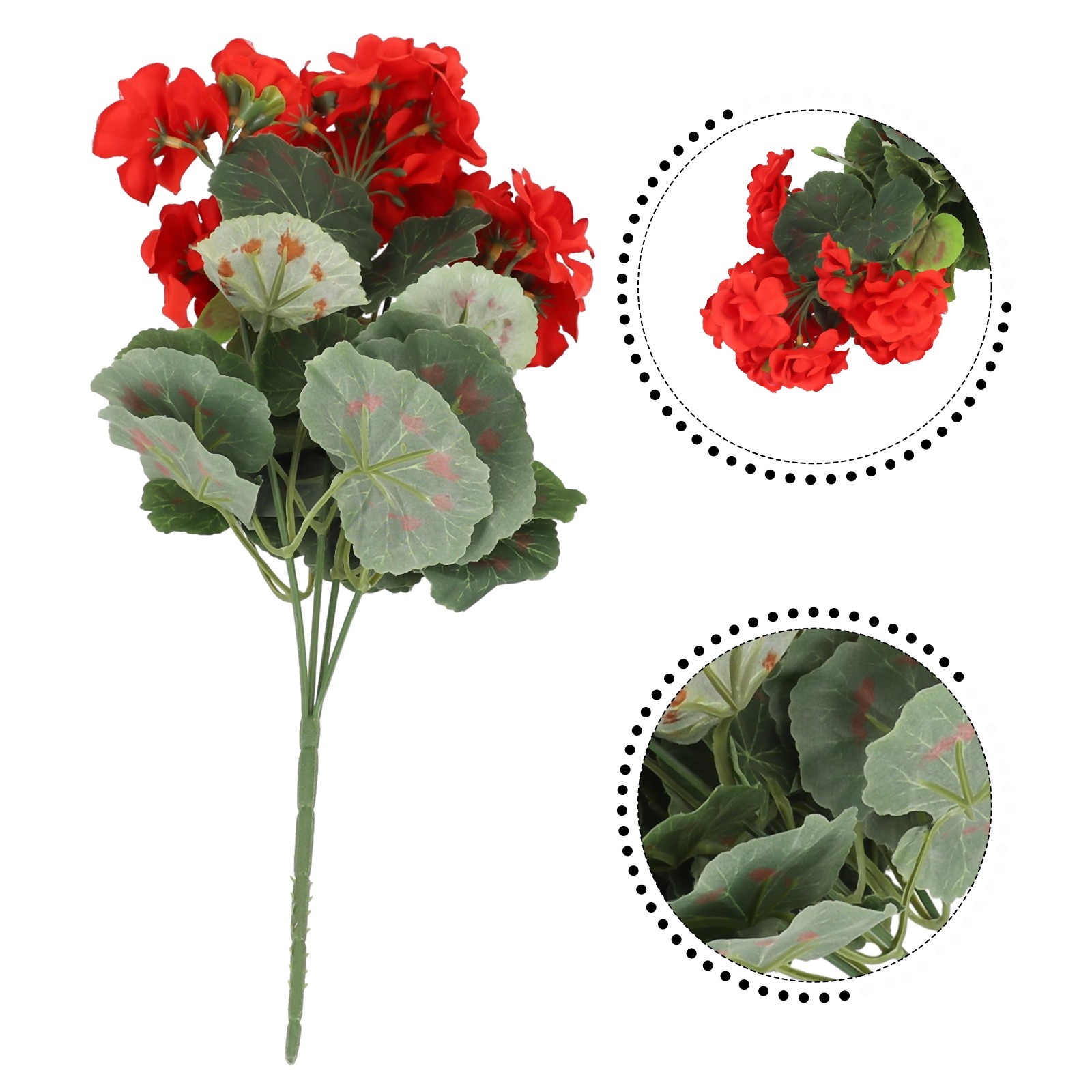 Elegant Artificial Geranium Flowers Add a Touch of Color to Your Space