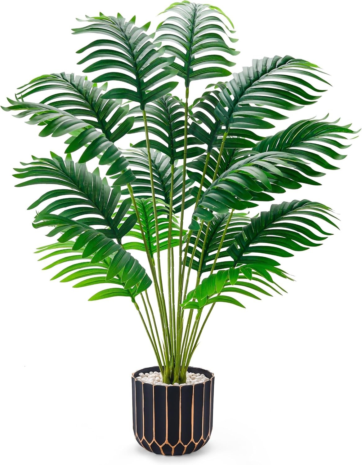 28” Fake Plants Tall Artificial Monstera Faux Plants Indoor Outdoor Tree Living
