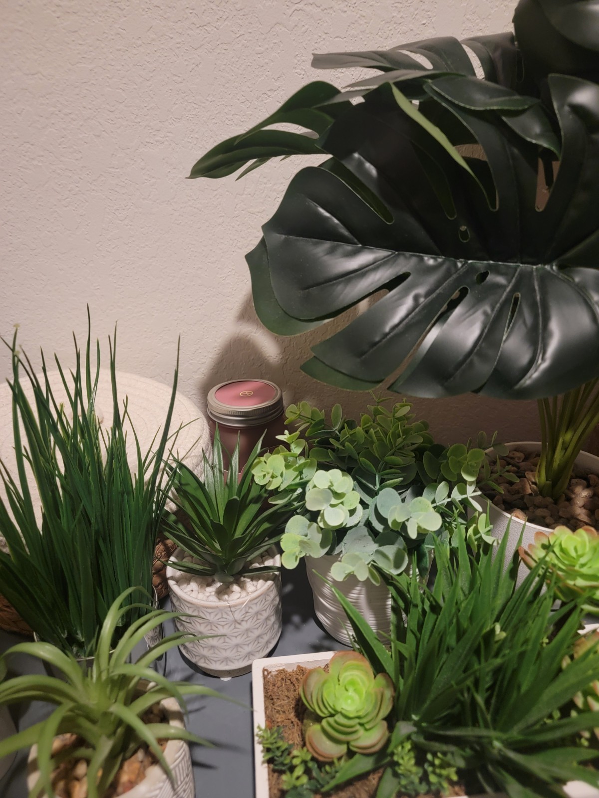 10 Artificial Plants Stored In Closet Excellent Condition Tallest 10″ all Cute